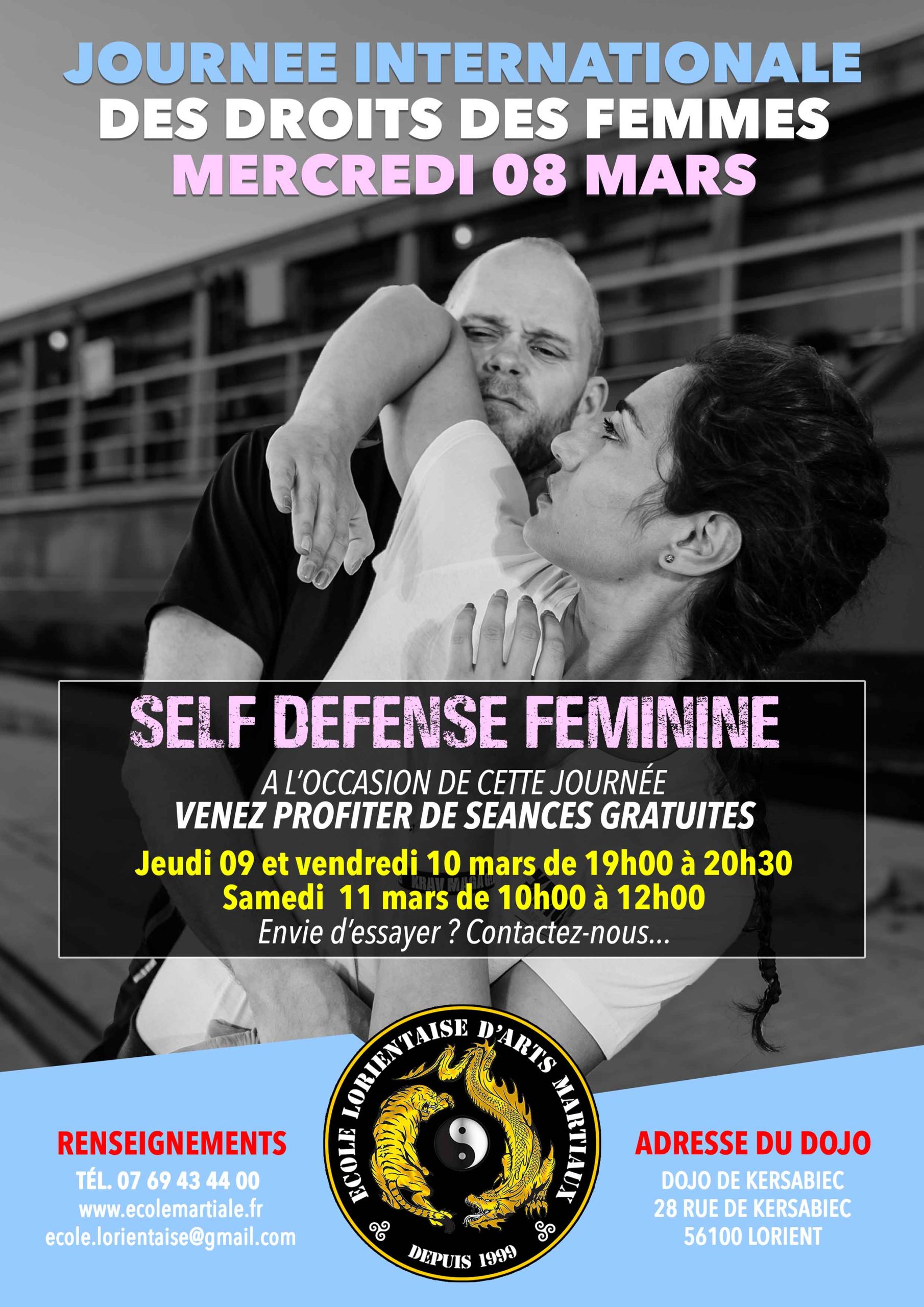 Cours gratuits de self-défense féminine à Paris